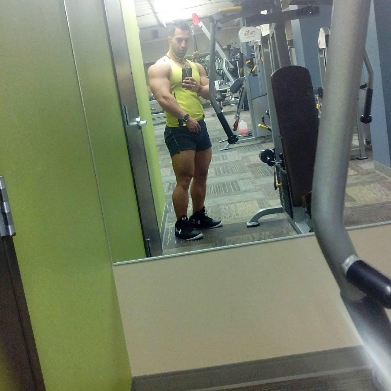 Amin FitPro training in the gym